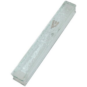 מזוזה מזכוכית, גובה 12  פקק סיליקון