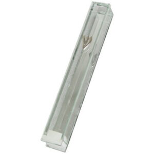 מזוזה מזכוכית, גובה 15  מראה פקק סיליקון