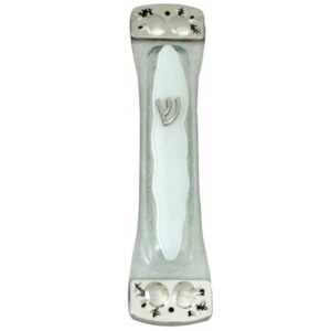 מזוזה מזכוכית, גובה 15  רימונים 15 ס"מ