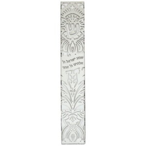 מזוזה מאלומיניום, גובה 15  פלקטה שמע ישראל