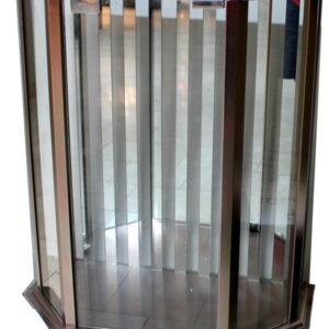 ארון אלומיניום עם זכוכית 22x43x50 ס"מ