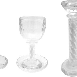 Salt Paper, Candle Holders & Goblet Set