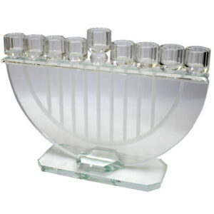 חנוכיית קריסטל "נבל" 17 ס"מ